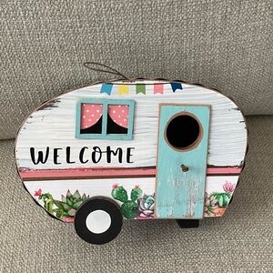 Colorful Camper Birdhouse Decor